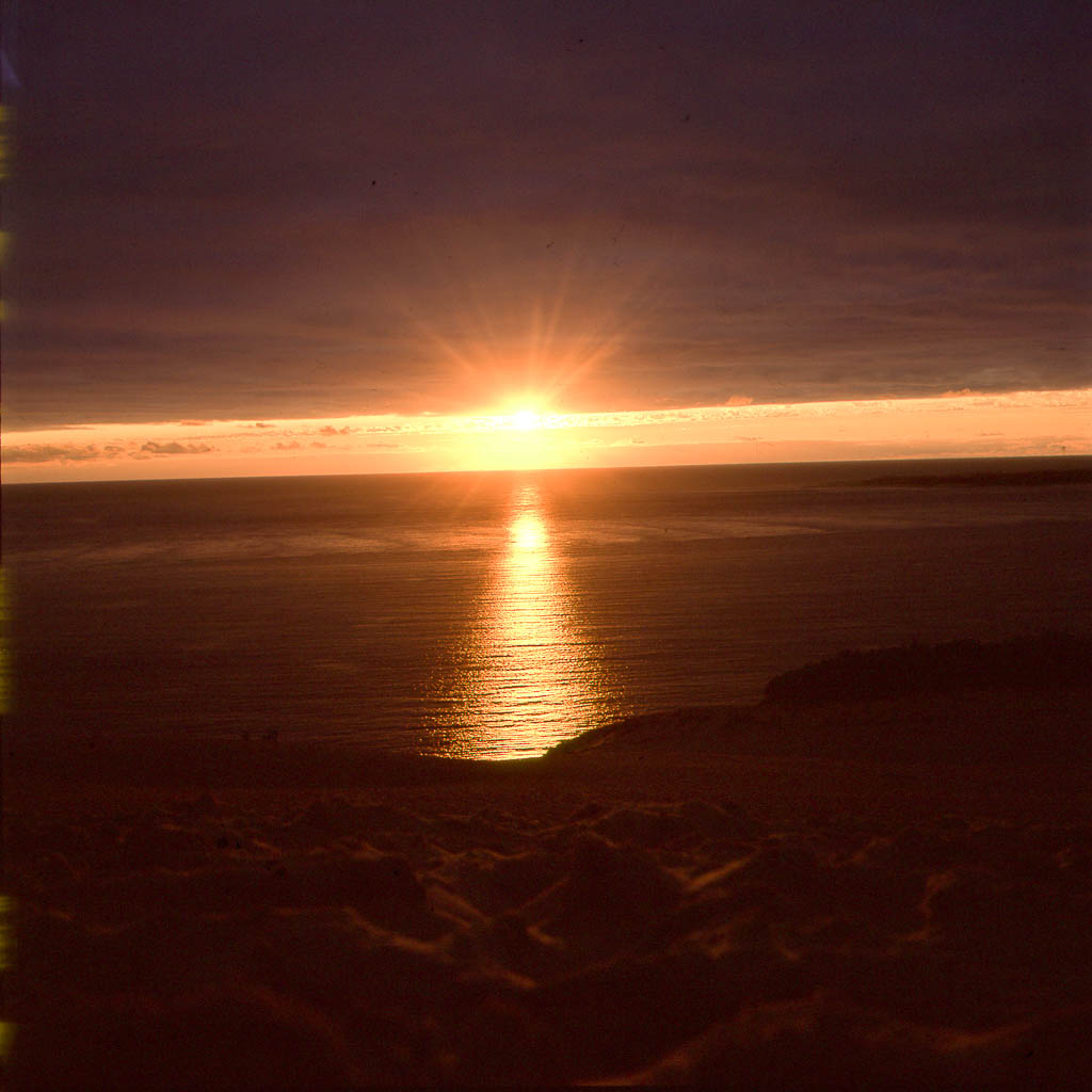 est quand même beau, un coucher de soleil sur la dune du Pilat